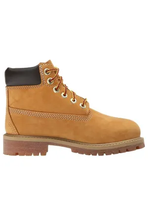 TIMBERLAND JUNIORS 6 INCH CLASSIC BOOT IN WHEAT- WIDE WIDTH