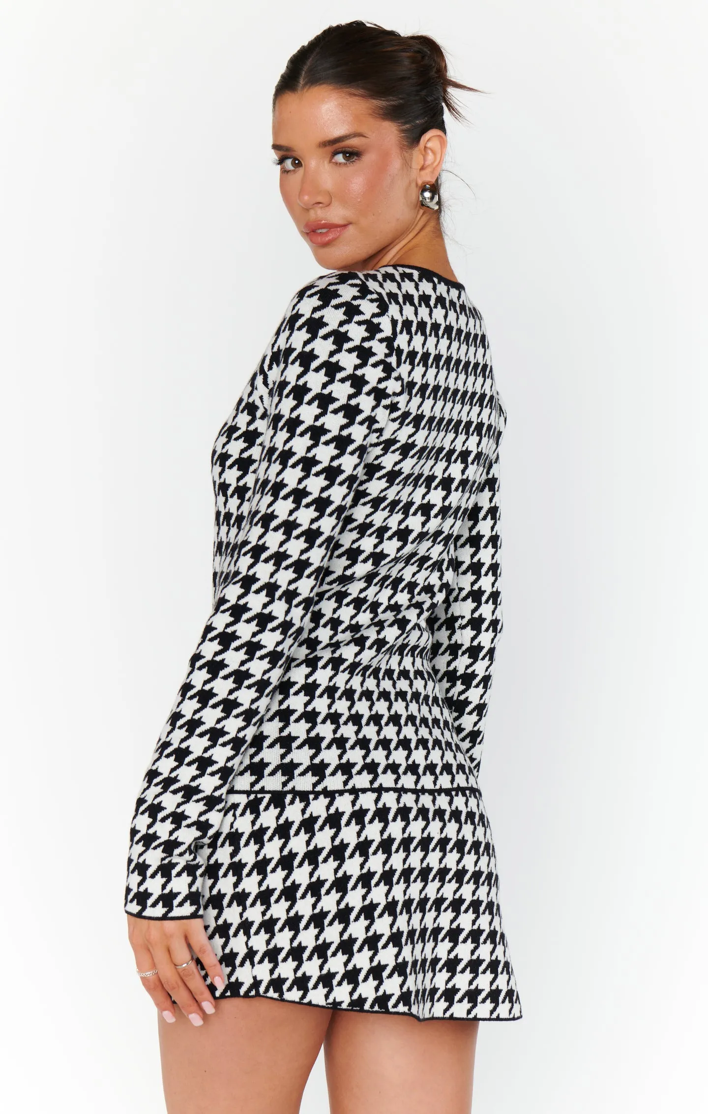 Tippi Skirt ~ Houndstooth Knit