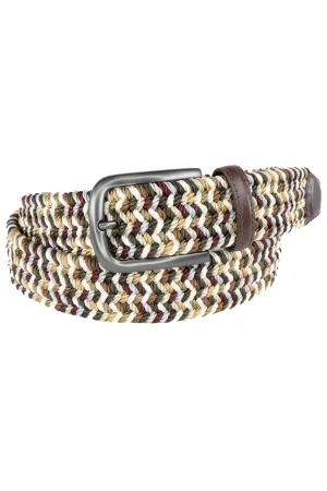 Torino Multi-Color Woven Stretch Belt