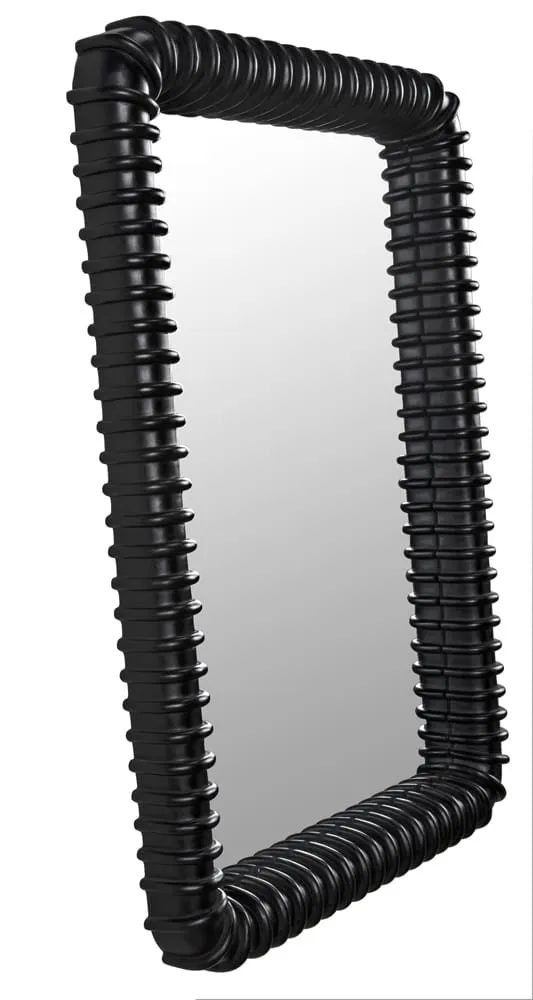 Toshi Mirror, Hand Rubbed Black