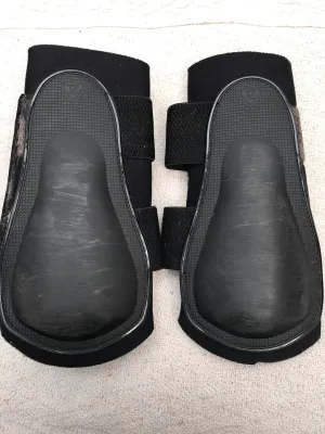 Tri-zone black medium brushing boots FREE POSTAGE