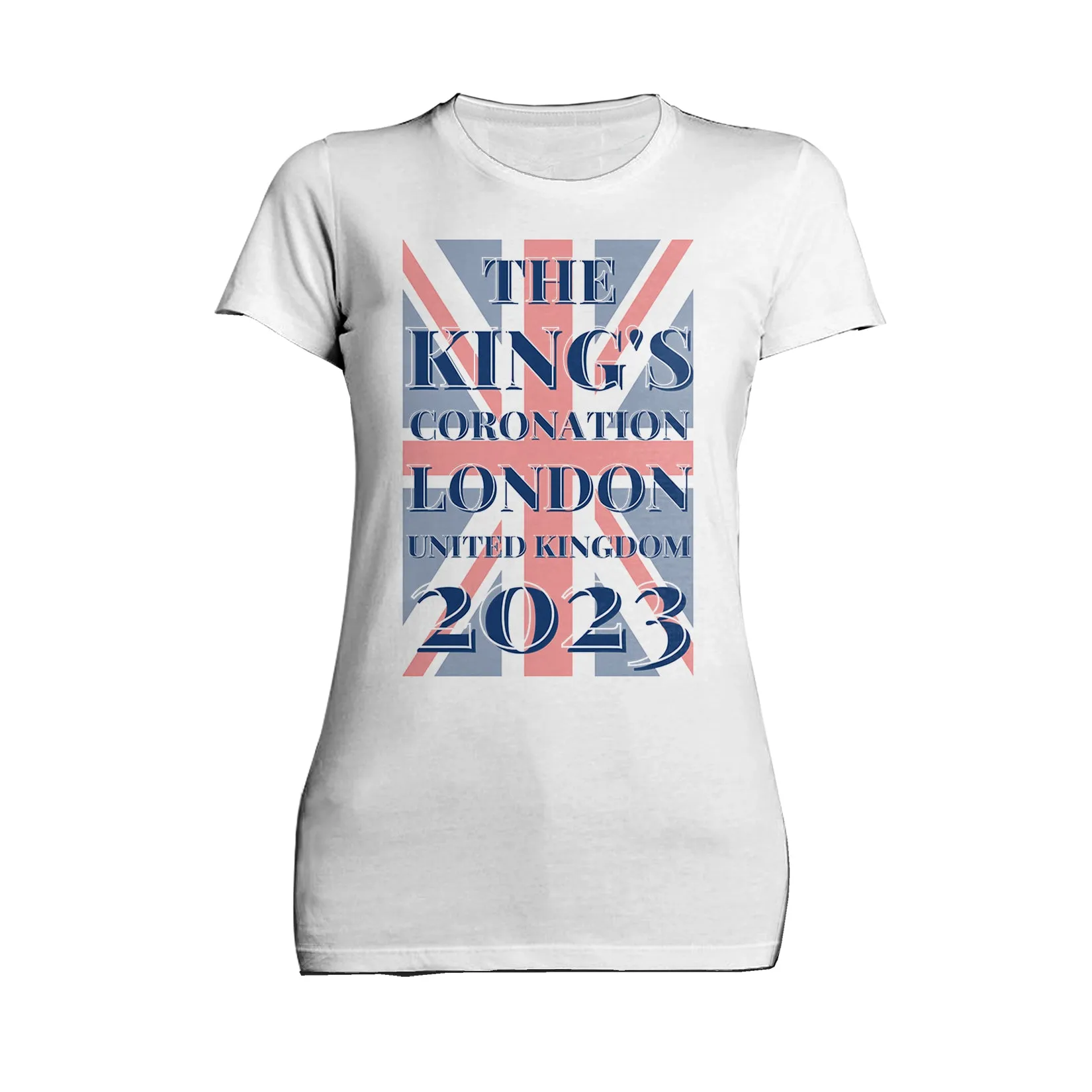 Urban Attitude Kings Coronation 2023 Union Jack UK Flag Women's T-shirt