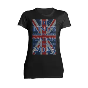 Urban Attitude Kings Coronation 2023 Union Jack UK Flag Women's T-shirt