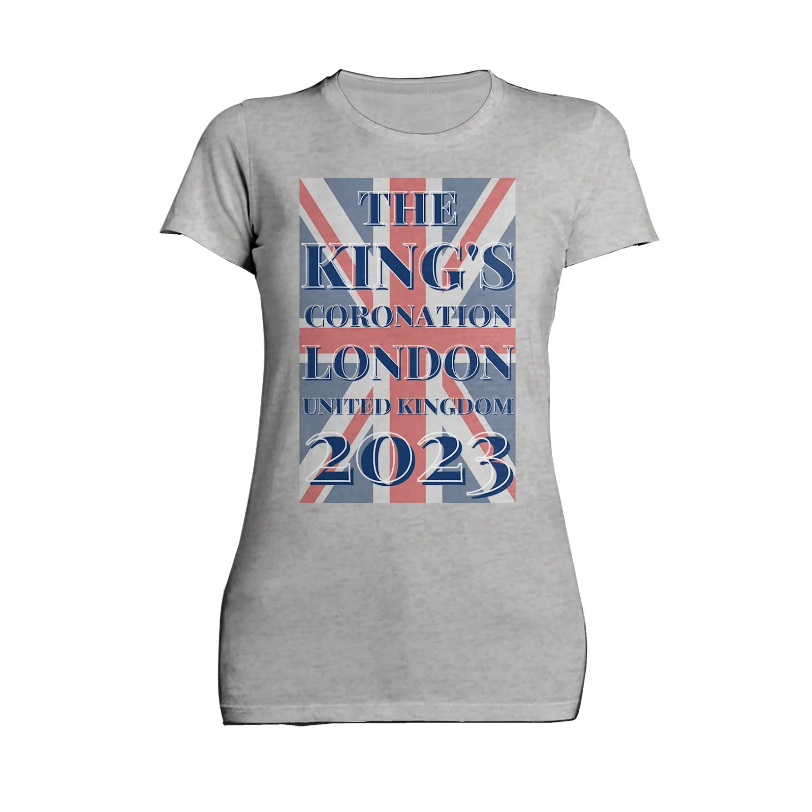 Urban Attitude Kings Coronation 2023 Union Jack UK Flag Women's T-shirt