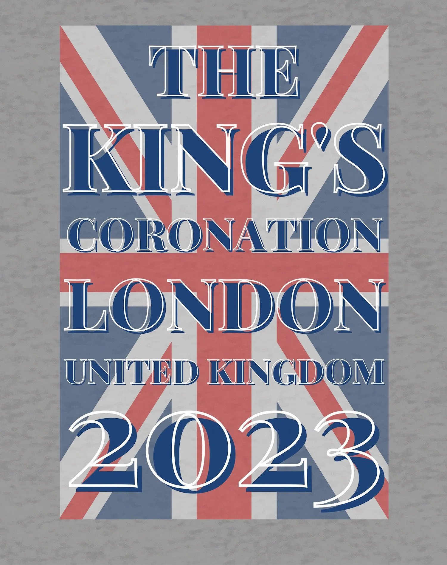 Urban Attitude Kings Coronation 2023 Union Jack UK Flag Women's T-shirt