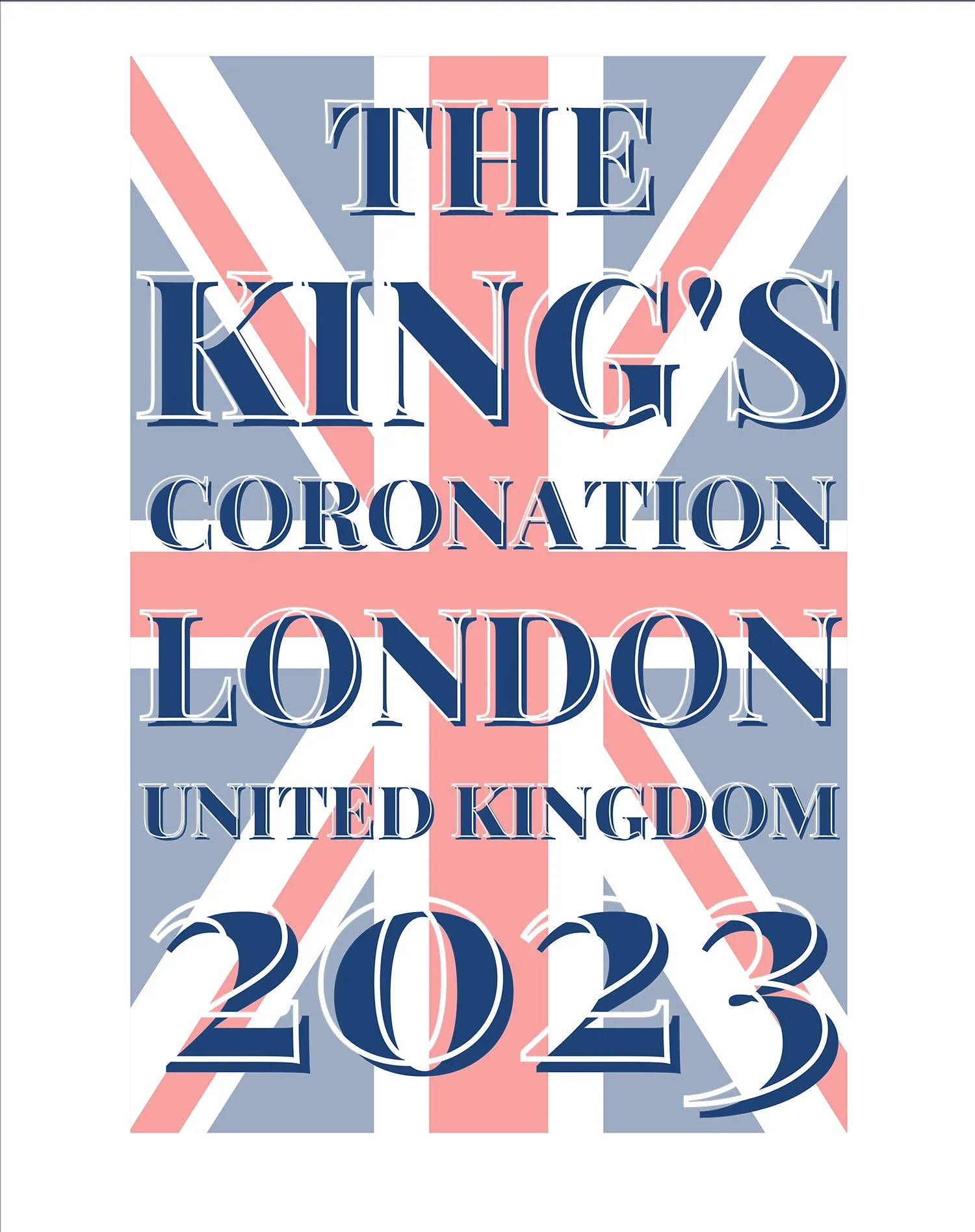 Urban Attitude Kings Coronation 2023 Union Jack UK Flag Women's T-shirt
