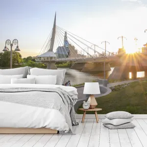Urban Bridge Wallpaper Mural