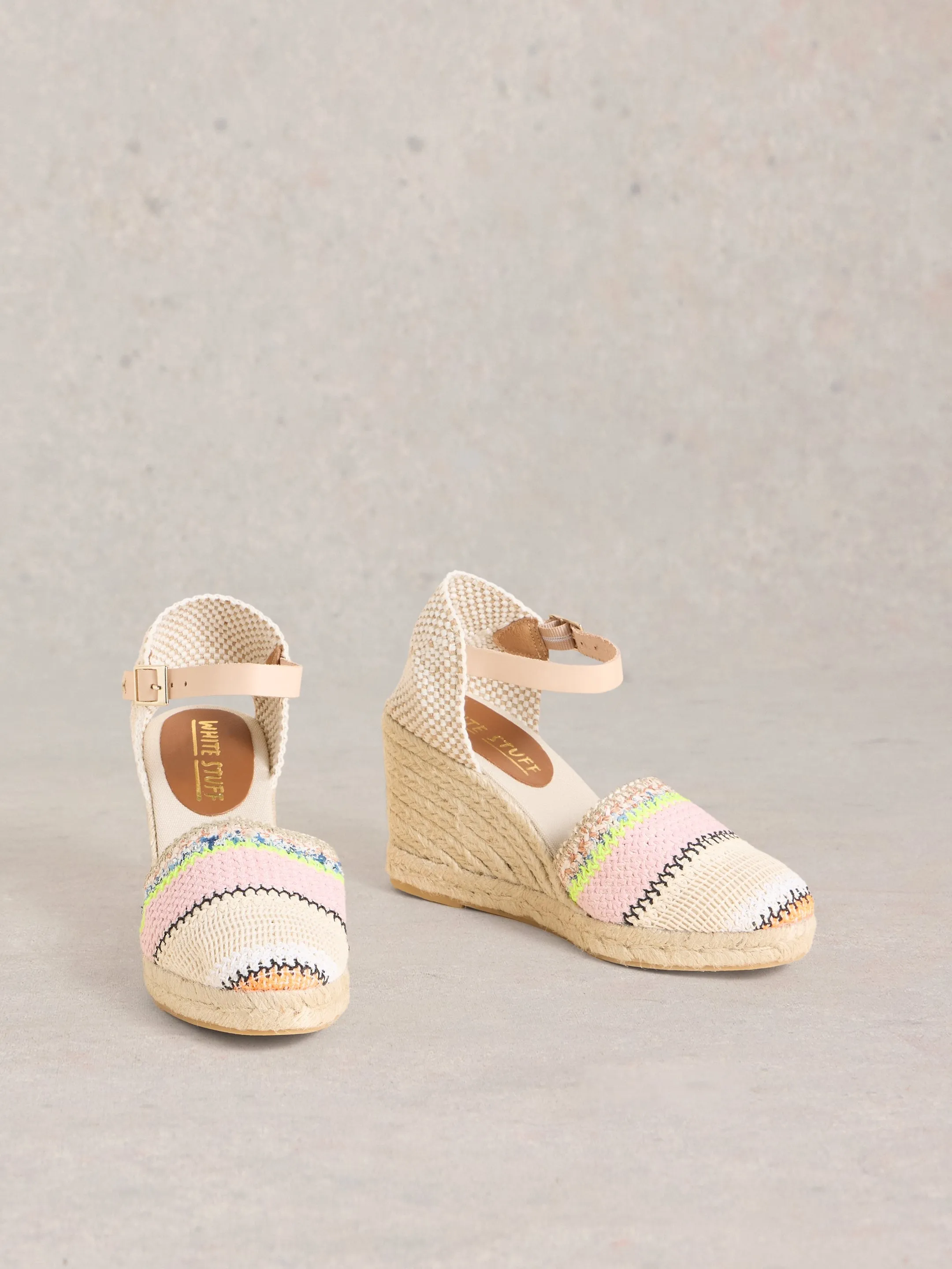 White Stuff Crochet Espadrille Wedge