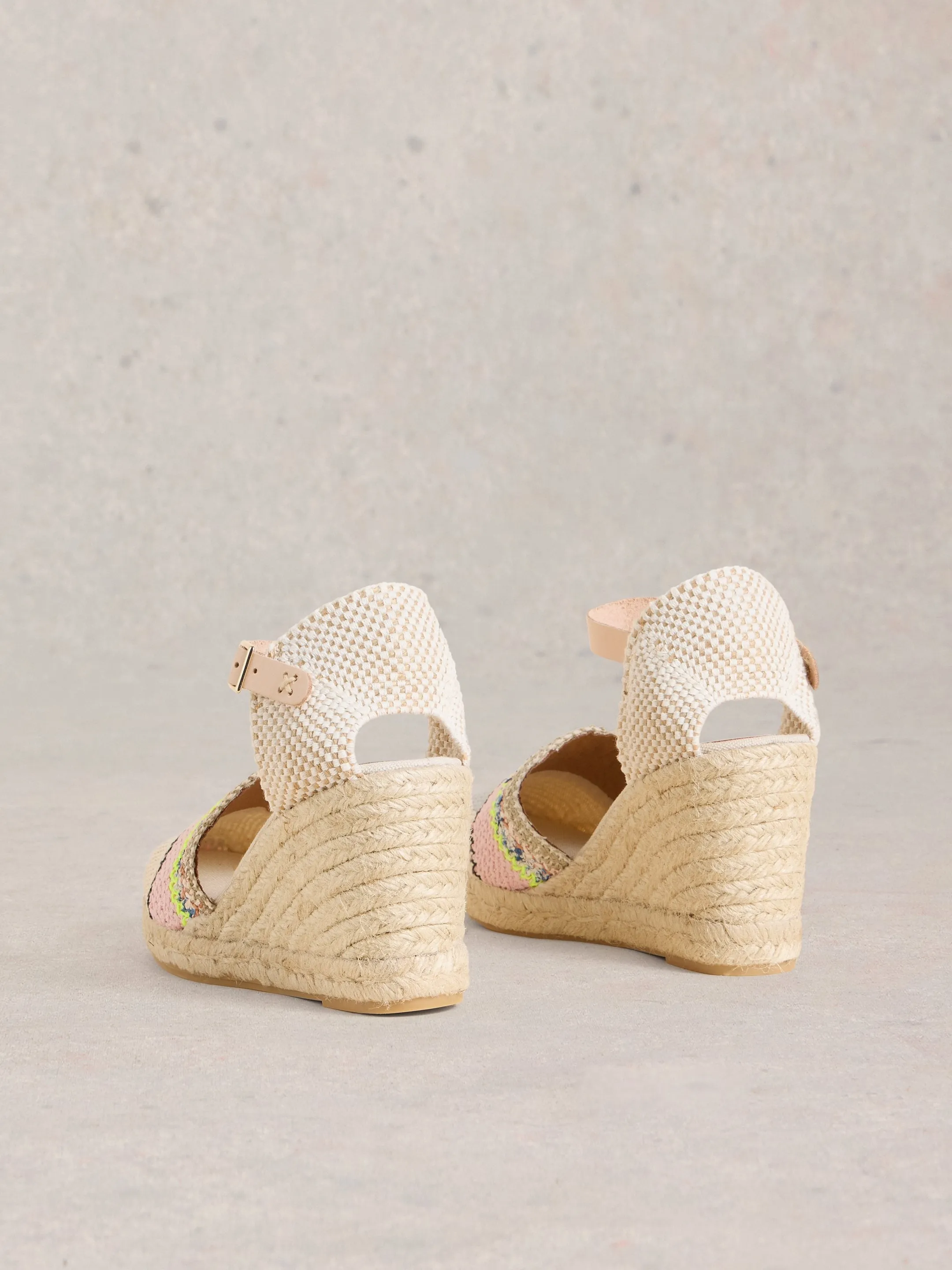White Stuff Crochet Espadrille Wedge