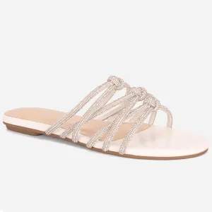 Women "JULIZ" Summer Decorated Flat Slippers