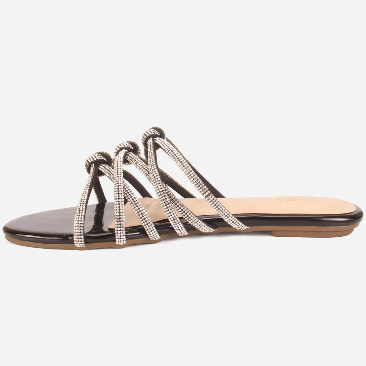 Women "JULIZ" Summer Decorated Flat Slippers