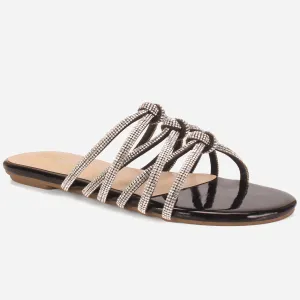 Women "JULIZ" Summer Decorated Flat Slippers