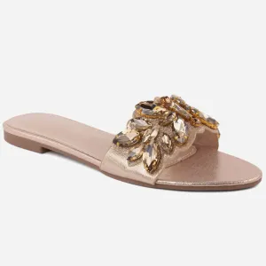 Women "PAM" Glitter Crystal Slippers