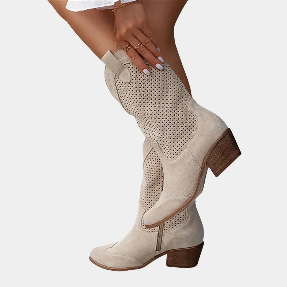 Women's Leather Cowgirl Boots