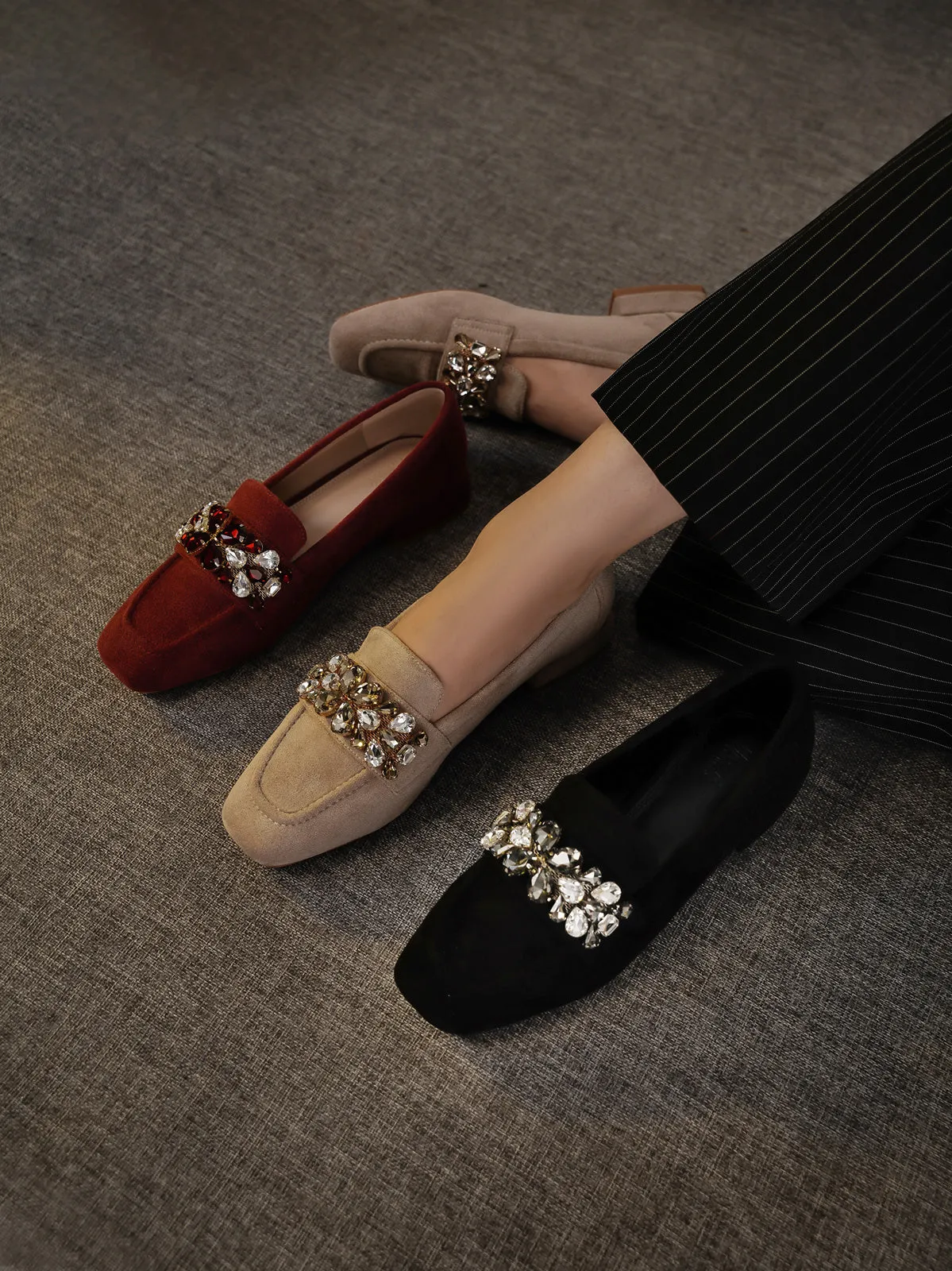 Womens "AVALOS" Comfy Slip On Ballerinas