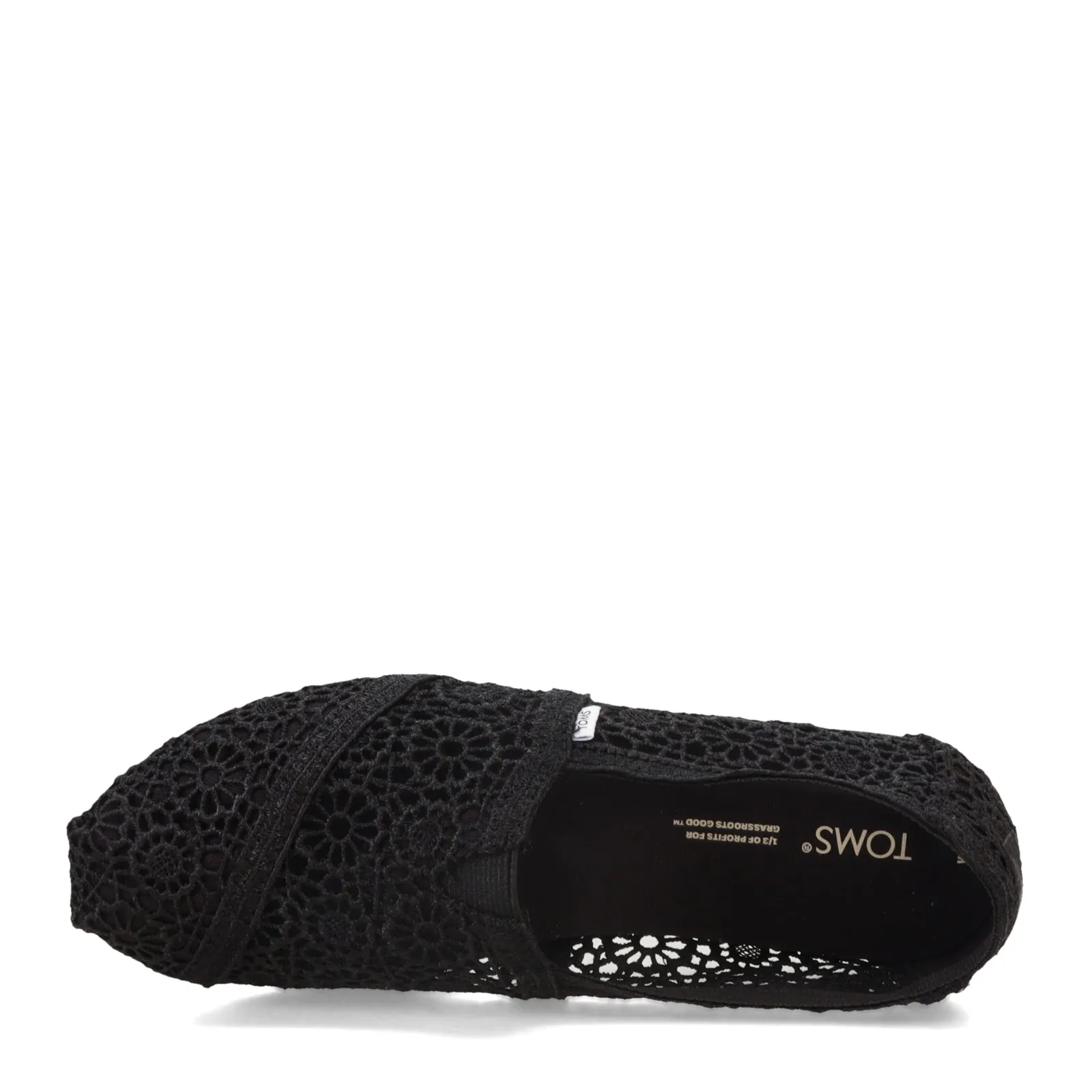 Women's Toms, Alpargata Crochet Slip-On