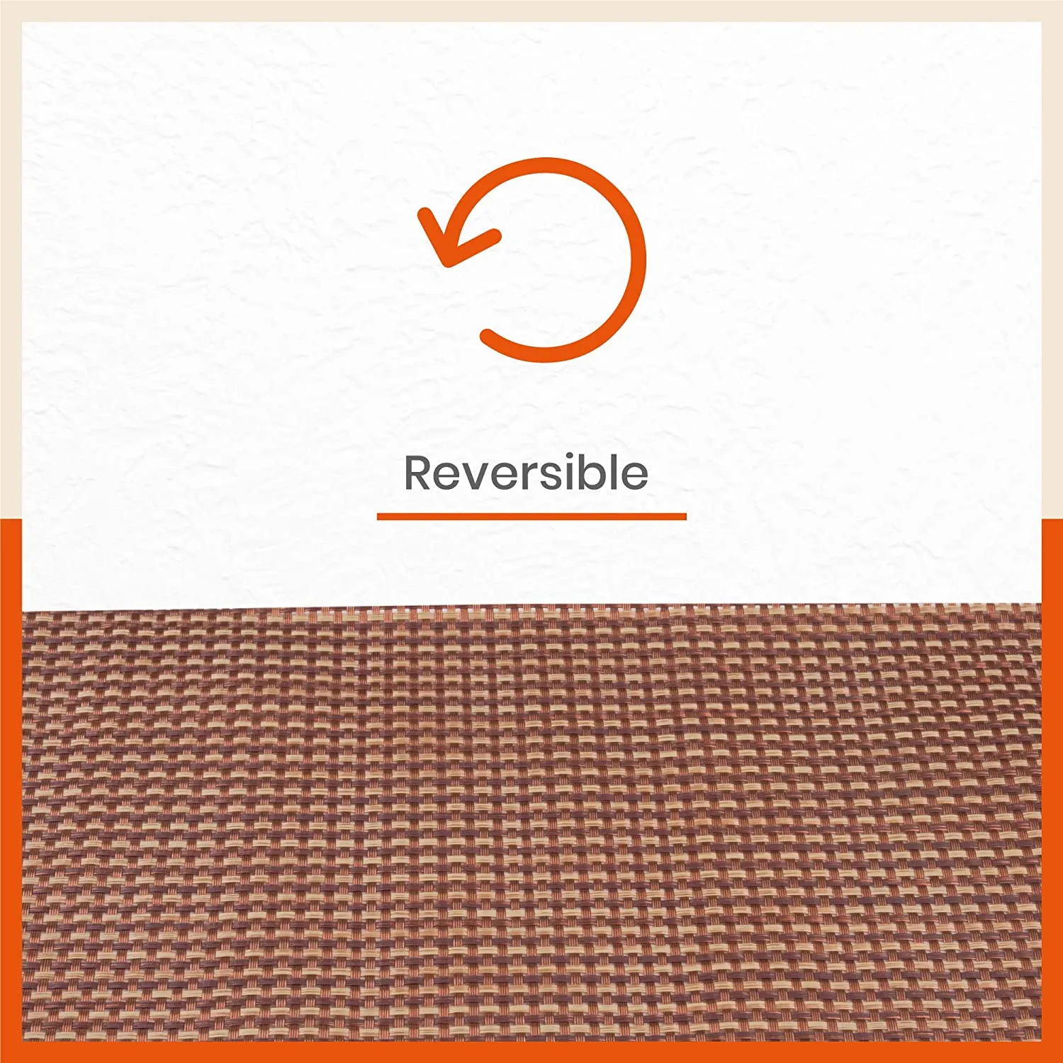 Woven PVC Table Mats / Placemats for Dining Table at Home (Earl - Set of 6)