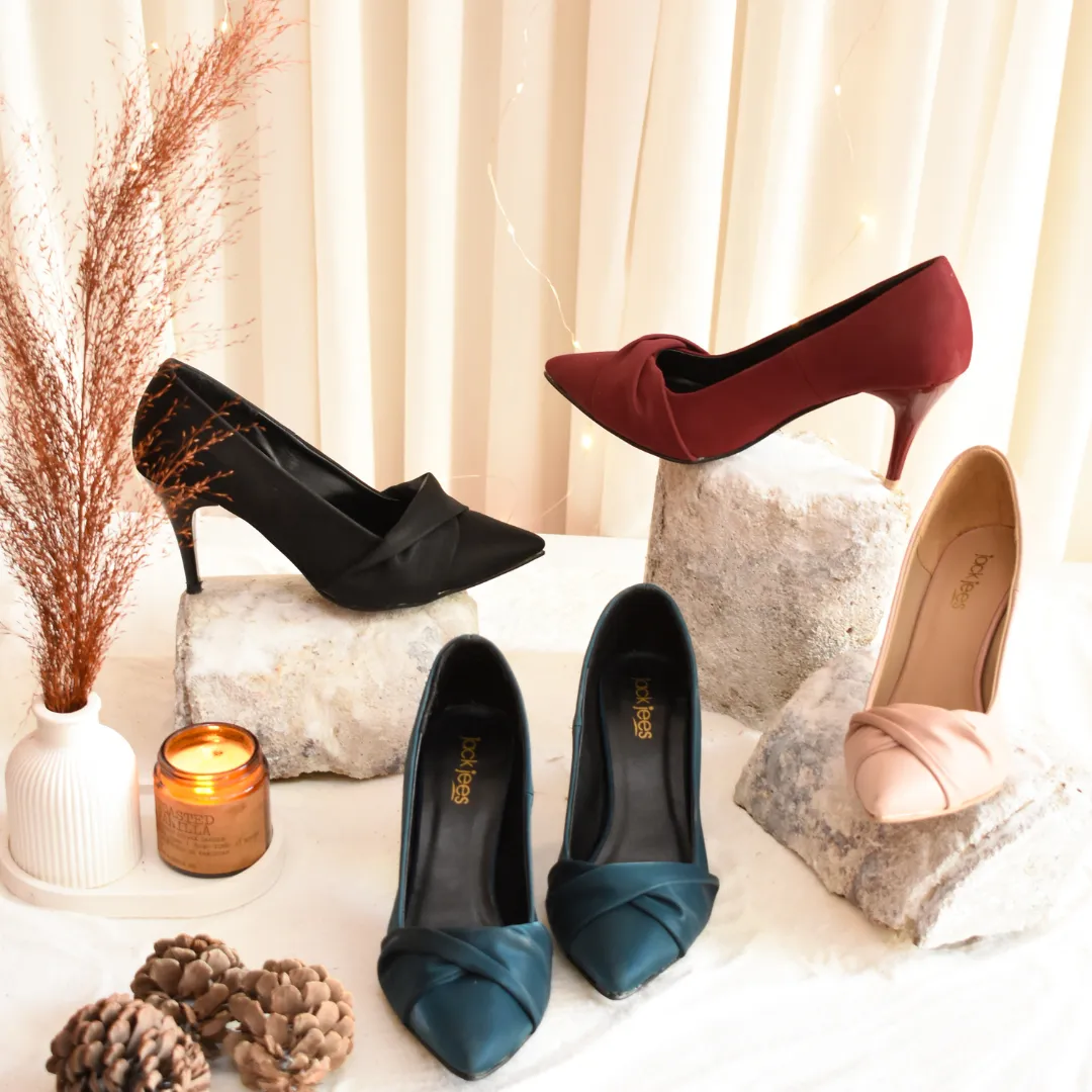 Wrap Heels Maroon
